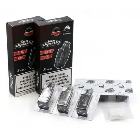 San Dynasty Replacement Pods by Orca Vape Gerobak