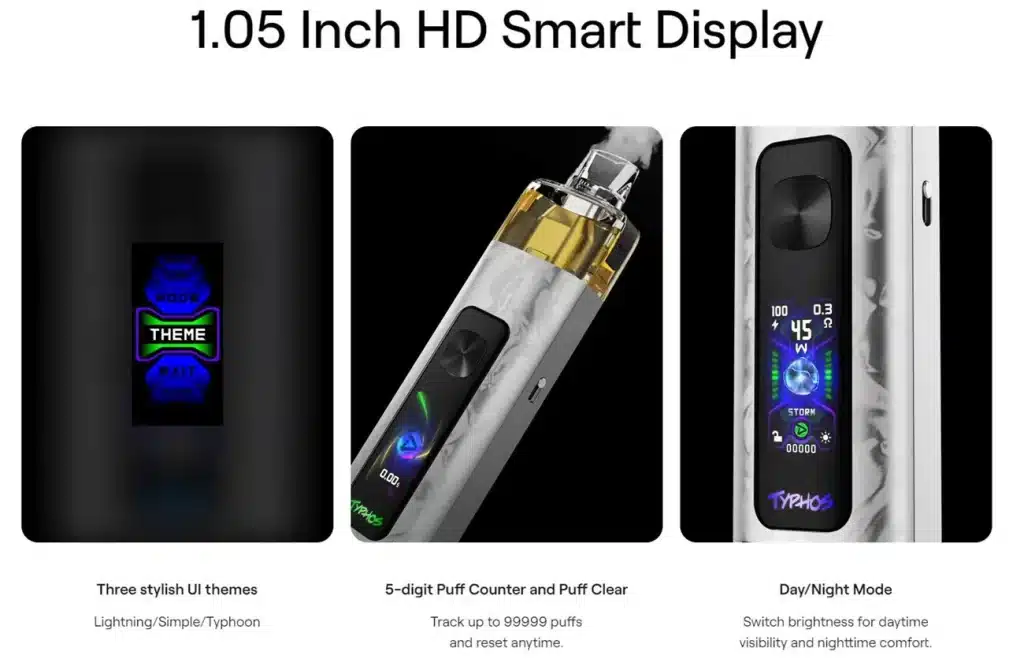 Uwell Typhos Pod Kit HD Smart Screen
