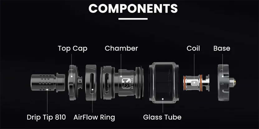 BD Vape Precisio Sub Ohm Blaster Edition Components