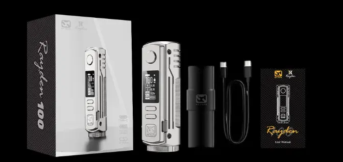 BD Vape Rayden 100 Mod Whats in the Box