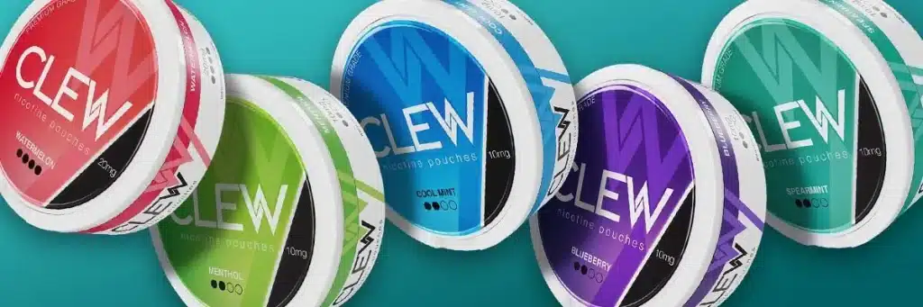 Clew Nicotine Pouches Flavour Banner