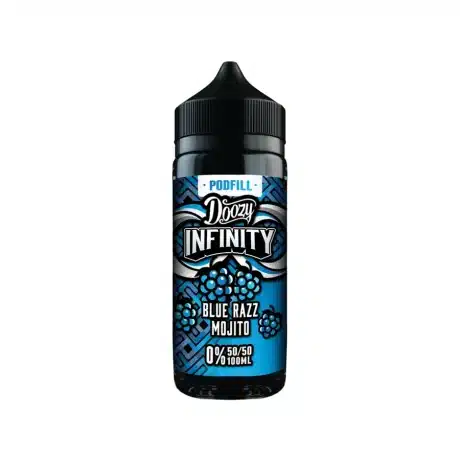 Doozy Infinity Pod Fill 5050 100ml Shortfill Blue Razz Mojito