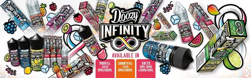 Doozy Infinity Shortfill & Nic Salts Banner