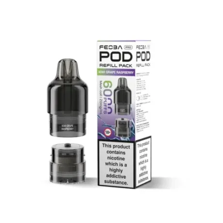 FEOBA Pro 6000 Prefilled Pods Kiwi Grape Raspberry
