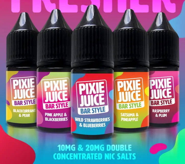 Pixie Juice Bar Style Nic Salts Banner