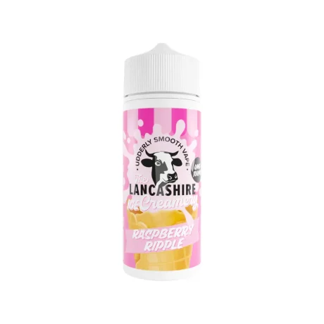 The Lancashire Ice Creamery 100ml Shortfill Raspberry Ripple