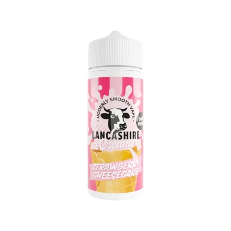 The Lancashire Ice Creamery 100ml Shortfill Strawberry Cheescake