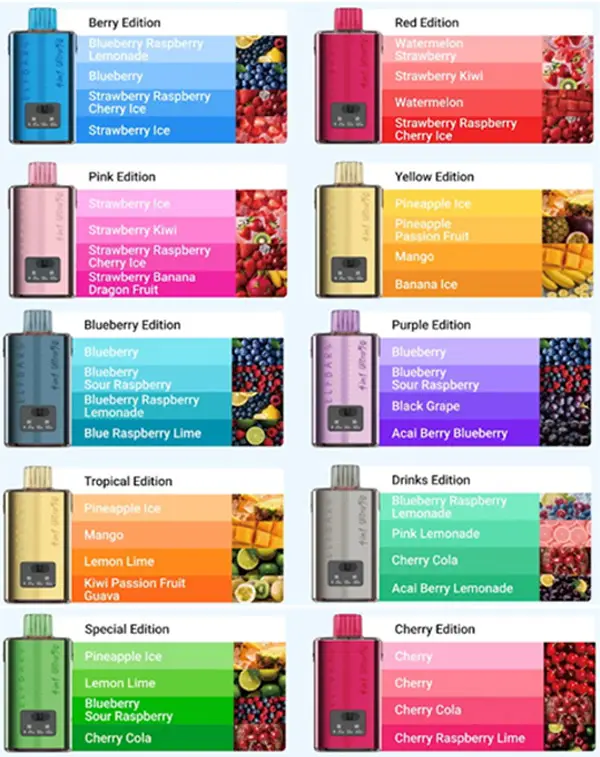 Elf Bar 4 in 1 Ultra 50 Pod Kit Flavours