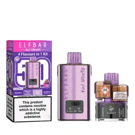 Elf Bar 4 in 1 Ultra 50 Pod Kit Purple Edition