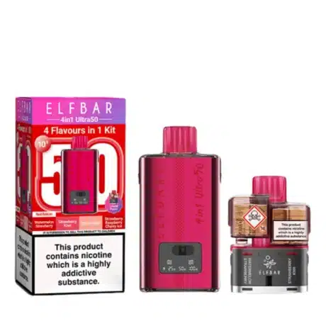 Elf Bar 4 in 1 Ultra 50 Pod Kit Red Edition