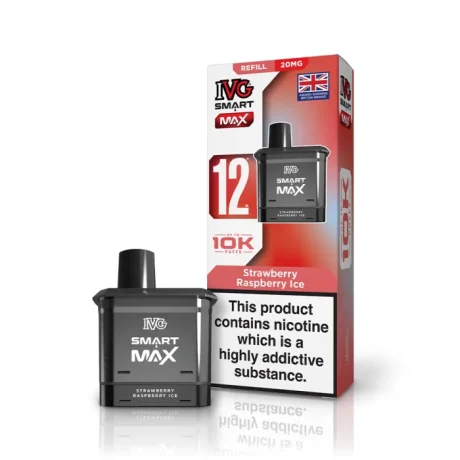 IVG Smart Max 10K Prefilled Pods Strawberry Raspberry Ice