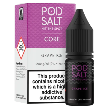 Pod Salt Core Nic Salt 10ml Grape Ice