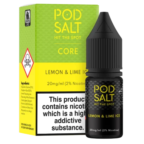 Pod Salt Core Nic Salt 10ml Lemon Lime Ice