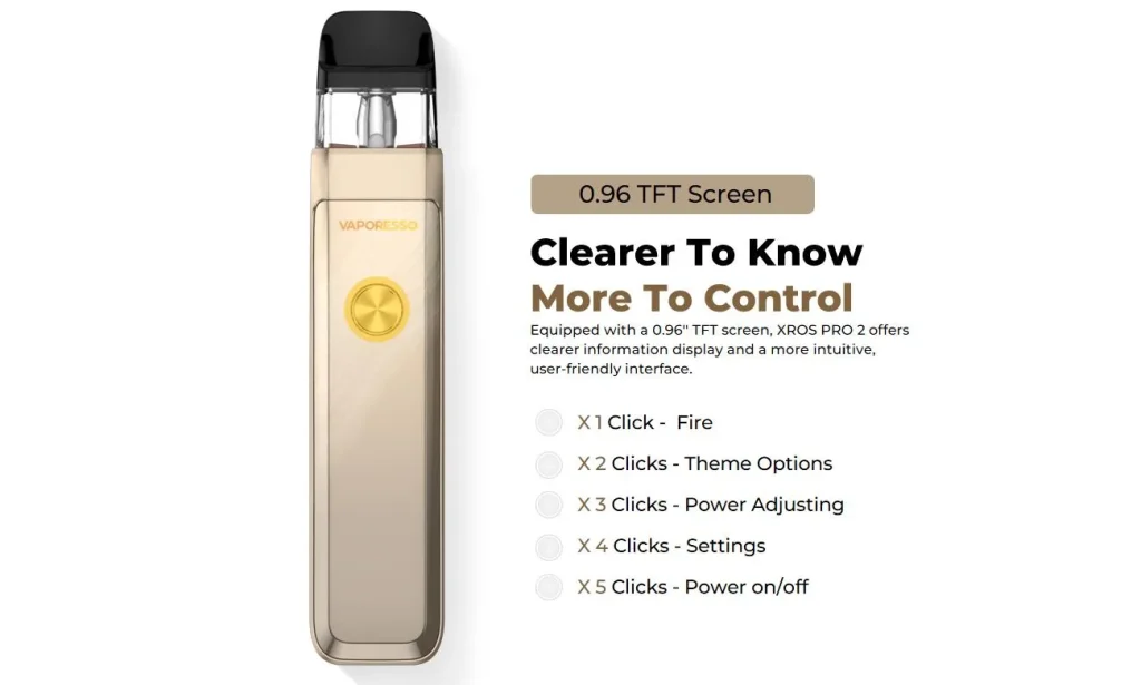 Vaporesso XROS Pro 2 Pod Kit Screen