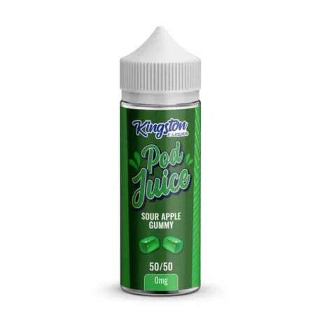 Kingston Pod Juice 5050 100ml Sour Apple Gummy
