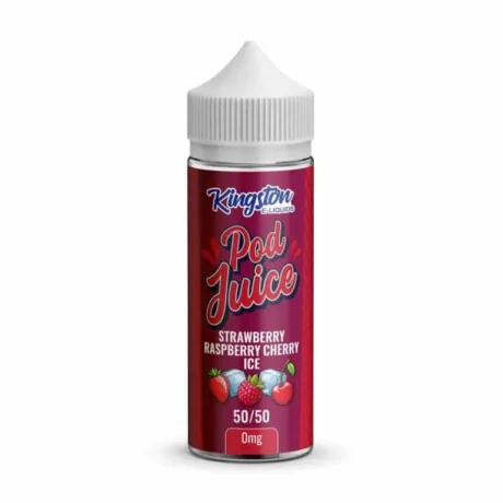Kingston Pod Juice 5050 100ml Strawberry Raspberry Cherry Ice