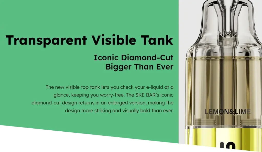 SKE Bar 15K Pod Kit Transparent Tank SKE Bar 15K Pod Kit Transparent Tank