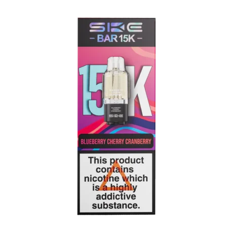 SKE Bar 15K Prefilled Pods Blueberry Cherry Cranberry