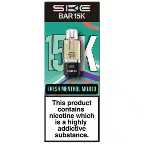 SKE Bar 15K Prefilled Pods Fresh Menthol Mojito