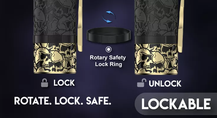 ThunderCloud X Infinite Modz Hyperion V2 Mech Mod Lockable Safety Ring ThunderCloud X Infinite Modz Hyperion V2 Mech Mod Lockable Safety Ring