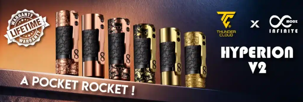 ThunderCloud X Infinite Modz Hyperion V2 Mech Mod Promo ThunderCloud X Infinite Modz Hyperion V2 Mech Mod Promo