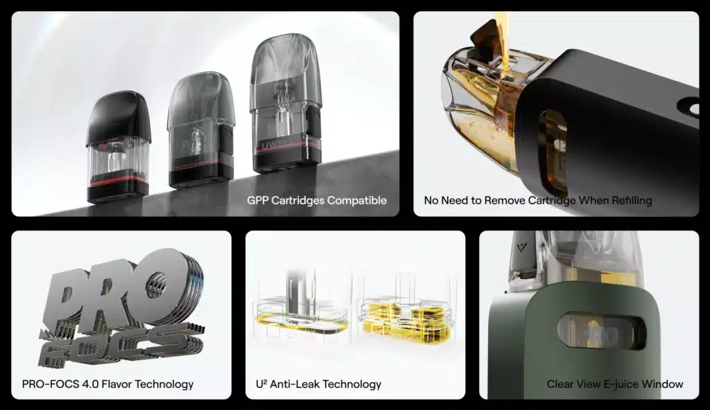 Uwell Caliburn G4 Classic Pod Kit Features