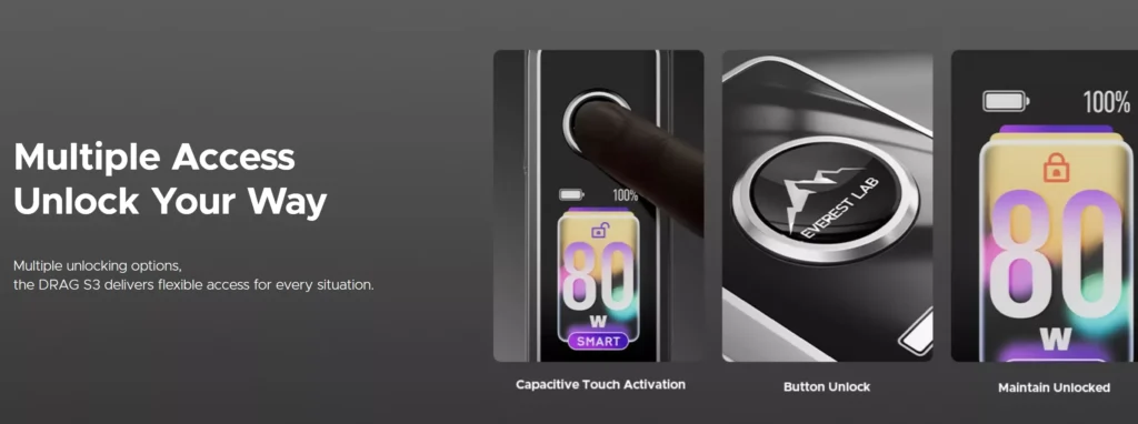 VOOPOO Drag S3 Pod Kit Dual Activation