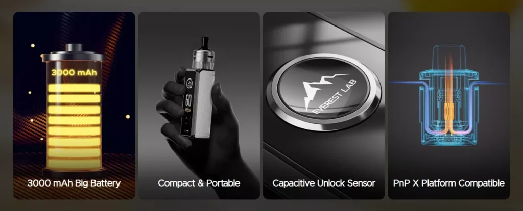 VOOPOO Drag S3 Pod Kit Key Features