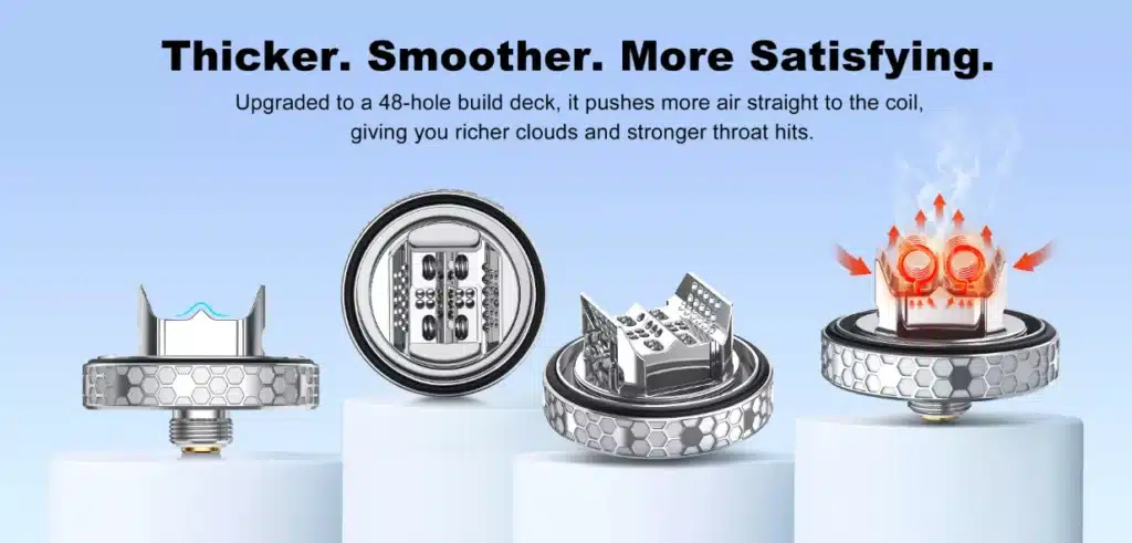 Hellvape Dead Rabbit 4 RTA 48 Hole Build Deck Hellvape Dead Rabbit 4 RTA 48 Hole Build Deck