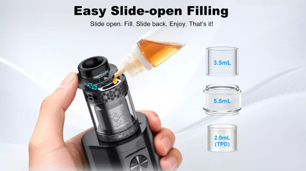 Hellvape Dead Rabbit 4 RTA Slide Open Filling Hellvape Dead Rabbit 4 RTA Slide Open Filling