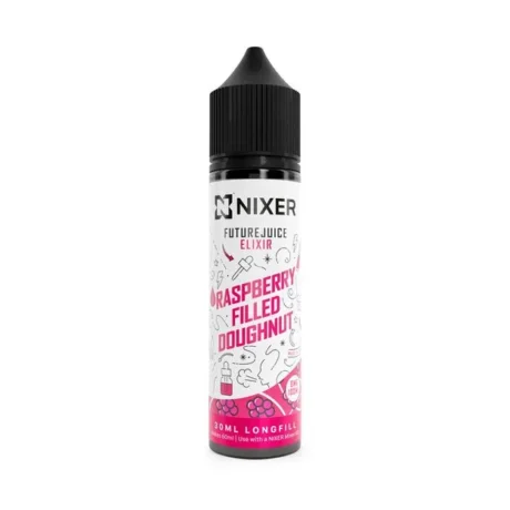 Nixer X Future Juice Longfill E-Liquid 30ml Raspberry Filled Doughnut