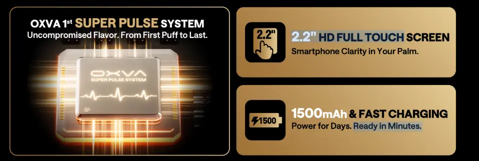 OXVA XLIM 3 Ultra Pod Kit Key Features OXVA XLIM 3 Ultra Pod Kit Key Features