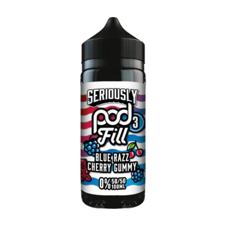 Seriously Pod Fill X3 100ml Blue Razz Cherry Gummy