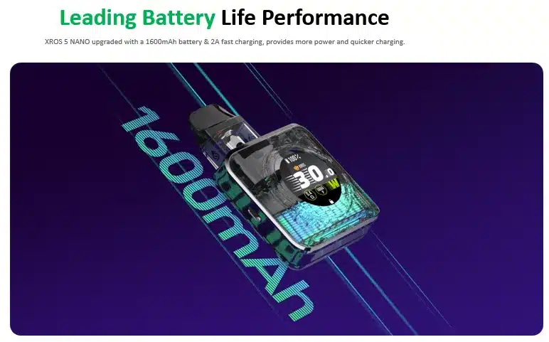 Vaporesso XROS 5 Nano Pod Vape Kit Battery