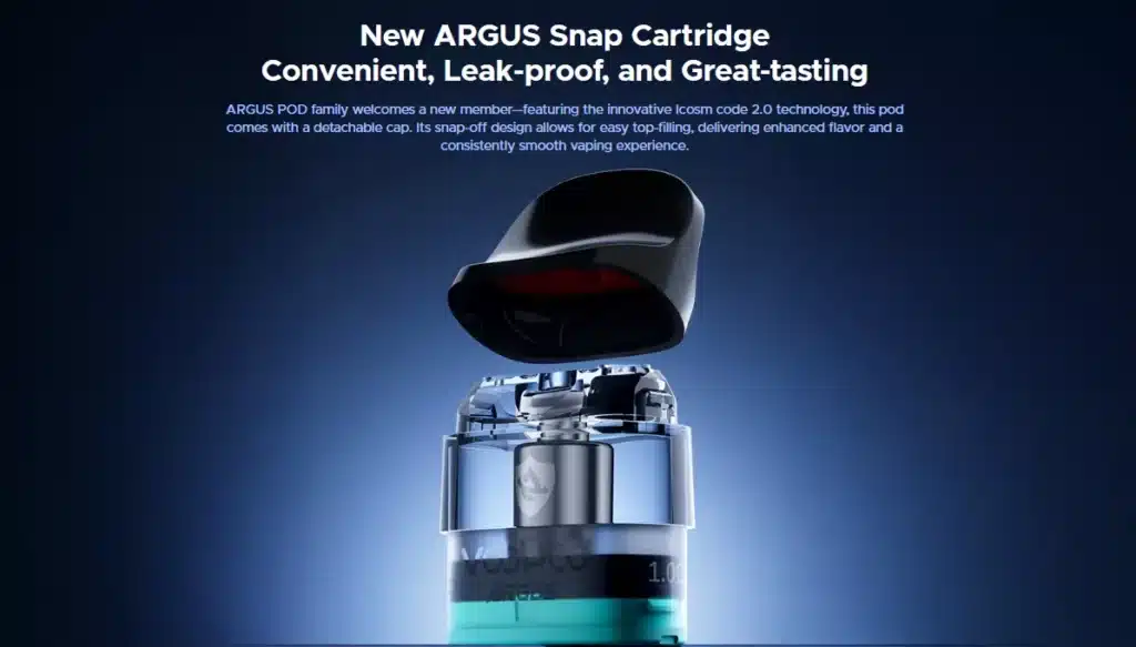 Voopoo Argus Snap Cartridges Key Features