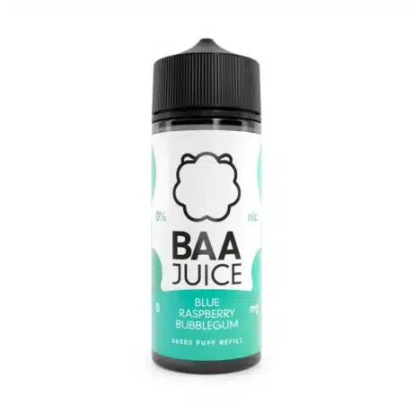 Baa Juice 100ml Shortfill Blue Raspberry Bubblegum