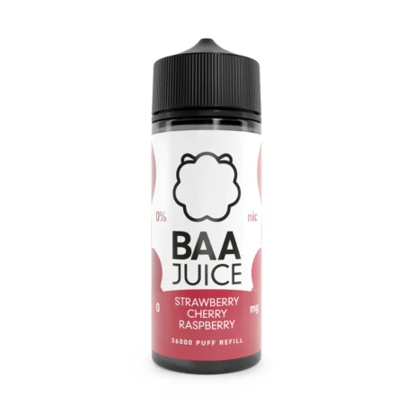 Baa Juice 100ml Shortfill Strawberry Cherry Raspberry