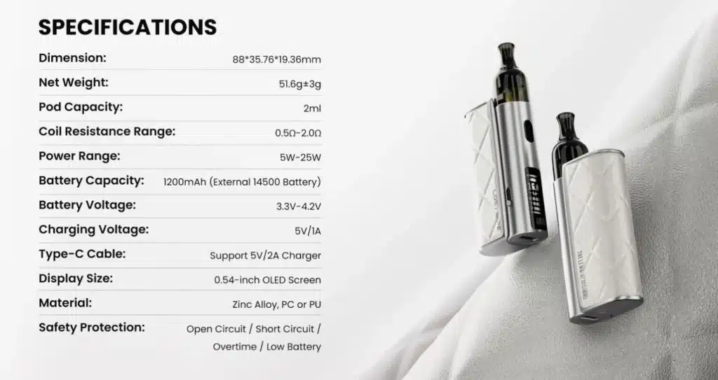 Lost Vape Thelema Nexus Mini Pod Vape Kit Technical Lost Vape Thelema Nexus Mini Pod Vape Kit Technical