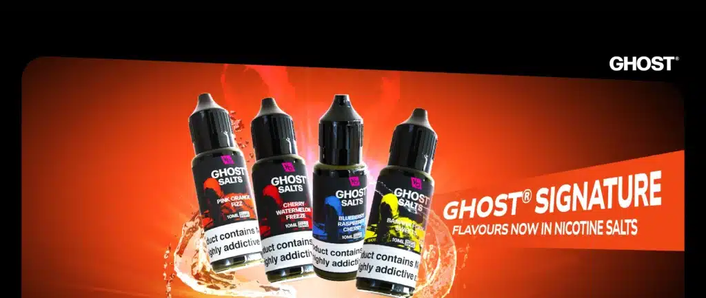 Vapes Bars Ghost Nic Salts Banner