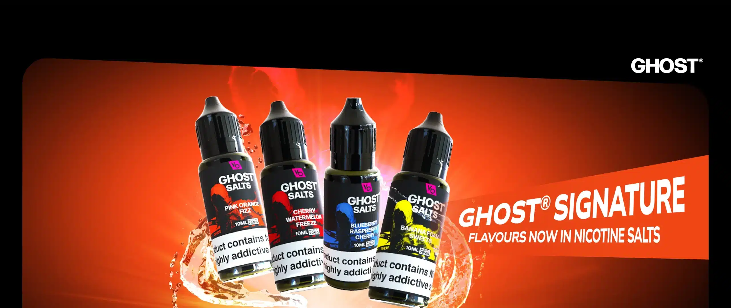 Vapes Bars Ghost Nic Salts Banner