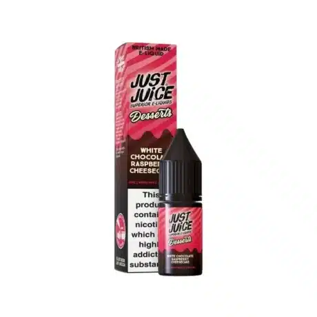 Just Juice Desserts Nic Salts 10ml White Chocolate Raspberry Cheesecake
