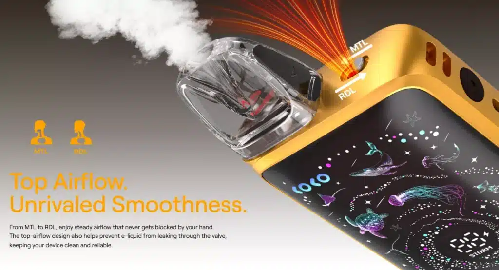 Uwell Caliburn G5 KOKO Pod Kit Airflow