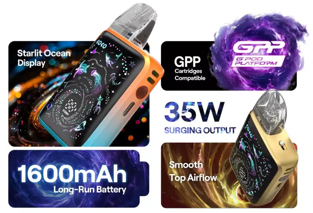 Uwell Caliburn G5 KOKO Pod Kit Key Features