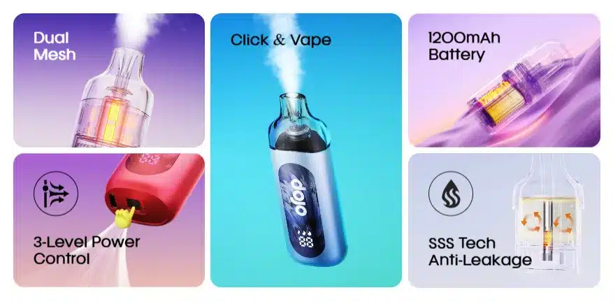 Vaporesso Dojo Blast 30K Pro Prefilled Pod Kit Key Features
