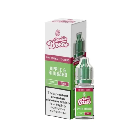 Ohm Brew Double Brew Bar Series 10ml Nic Salts Apple Rhubarb