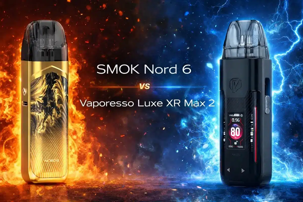 SMOK Nord 6 vs Vaporesso Luxe XR Max 2