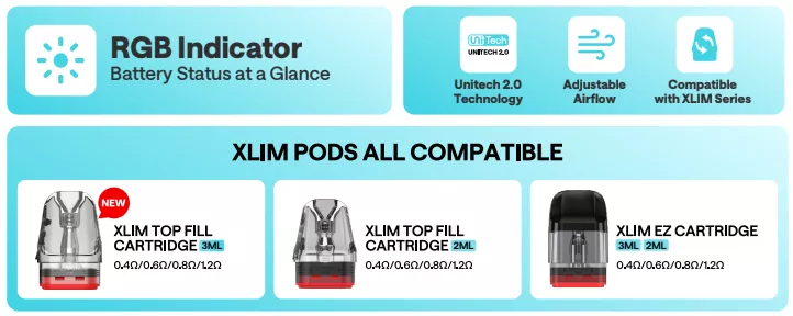 OXVA Xlim Go Lite Pod Kit Compatible Pods