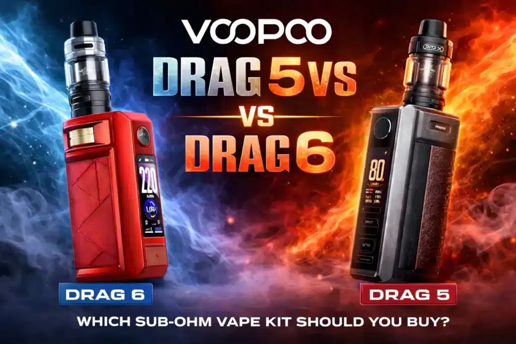 Voopoo Drag 5 vs Drag 6 Vape Kit