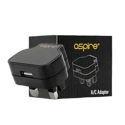 Aspire USB Wall Charger Plug 1A UK 3-Pin