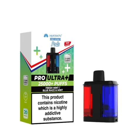Hayati Pro Ultra Plus 25K Refill Pods Fresh Mint Blue Razz Mint